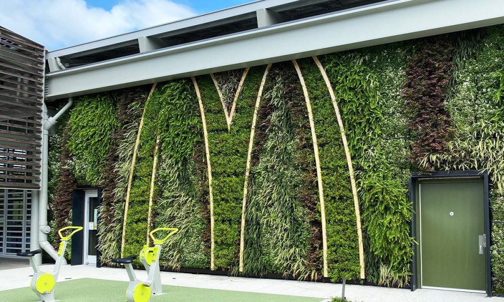 Living walls with logo